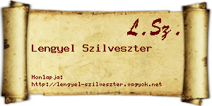 Lengyel Szilveszter névjegykártya